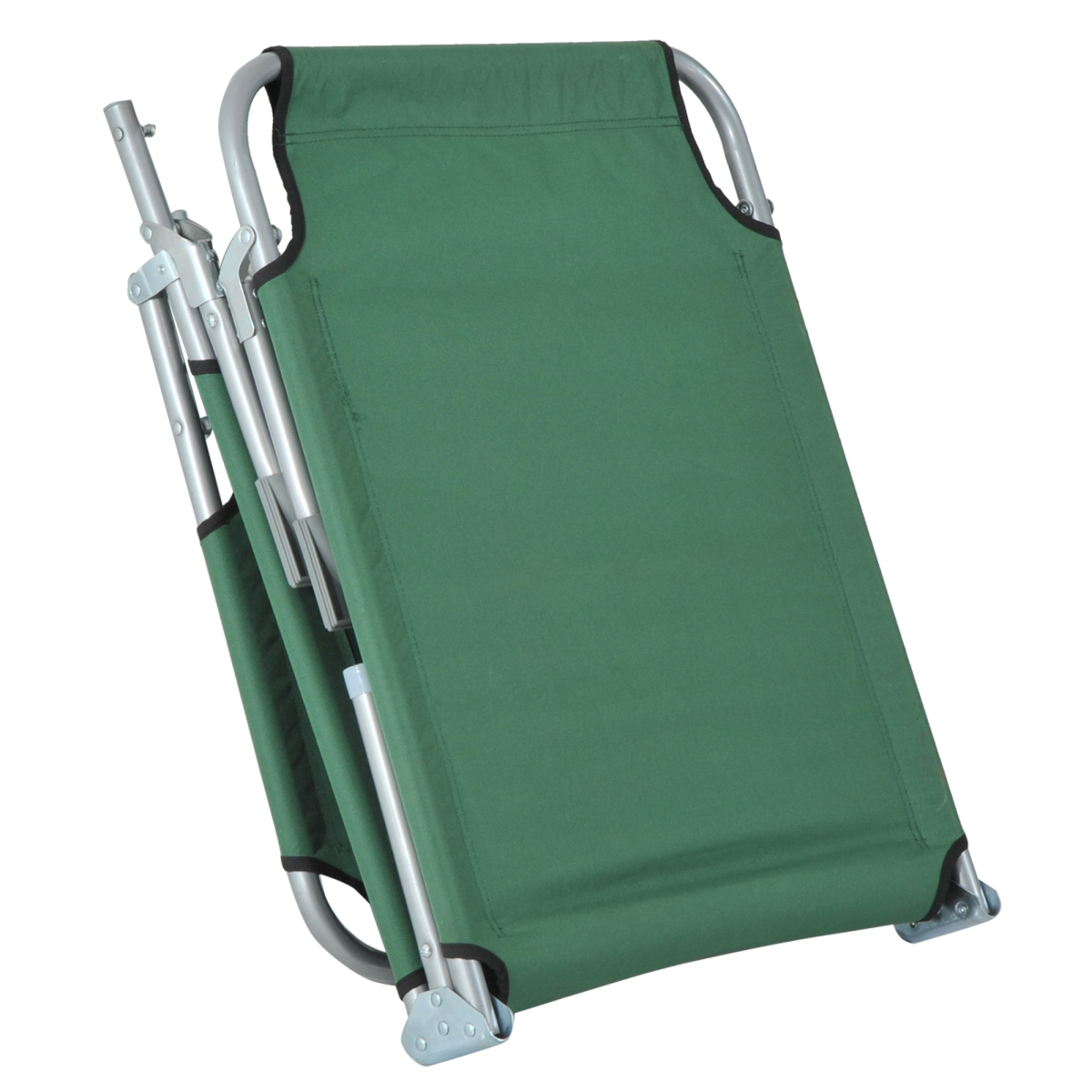 Camping Cot Picnic Sun Lounger Portable Folding Chair Patio Green Outsunny