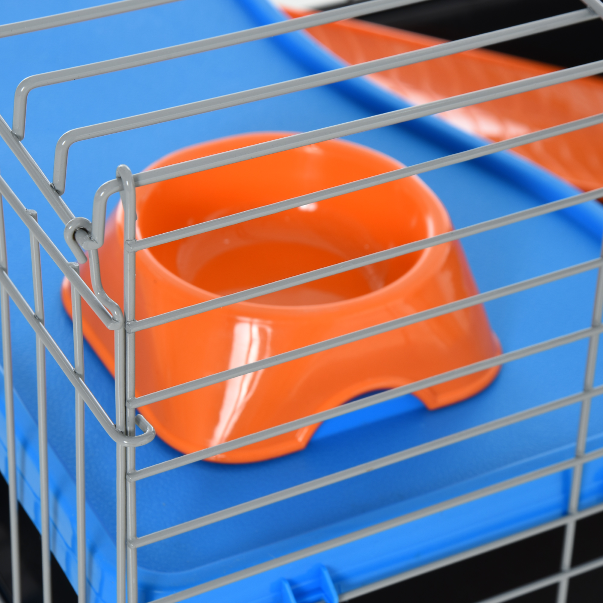 89cm Small Animal Home Cage for Rabbit Ferret Chinchilla w/ Wheels Black