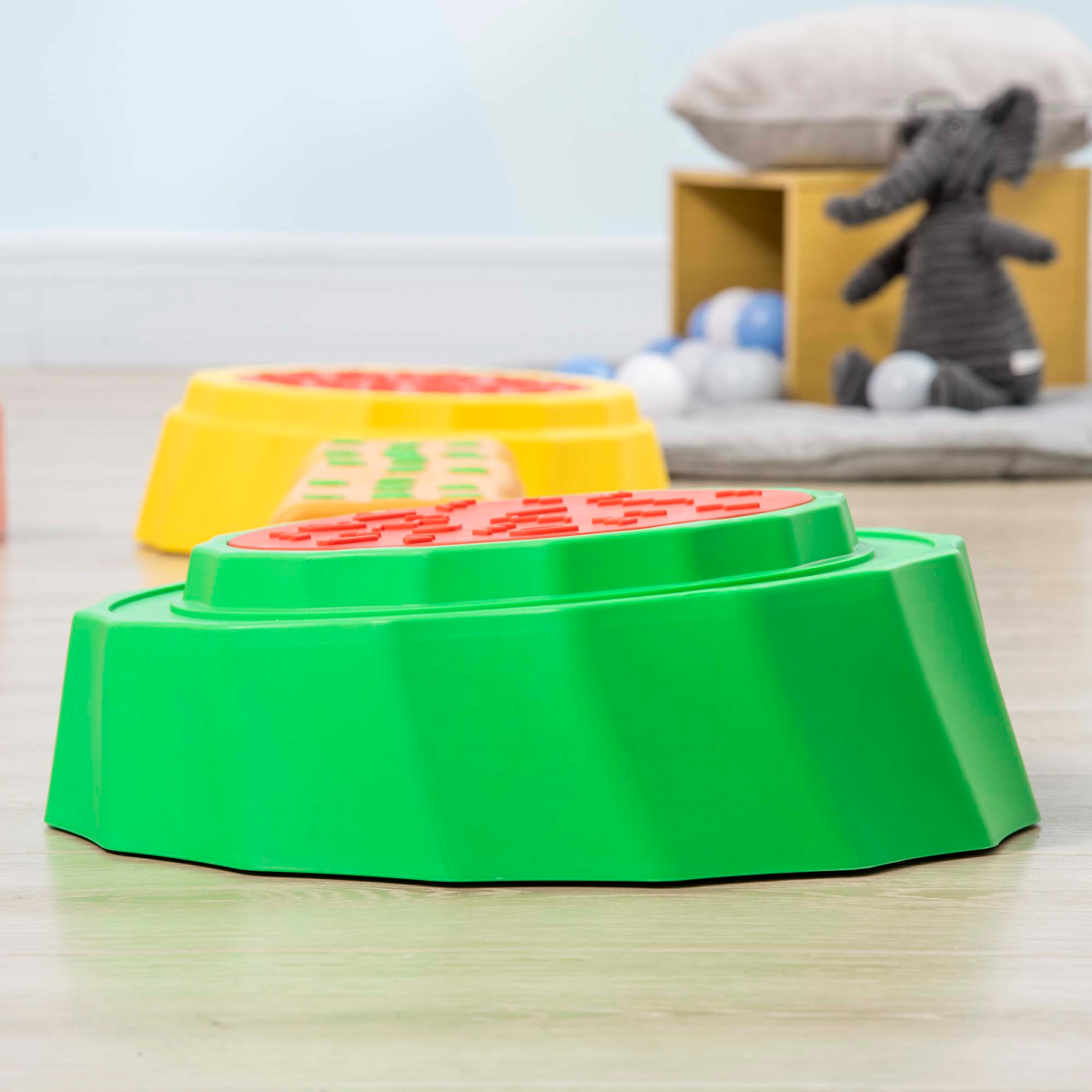 Eight-Piece Kids Stepping Stones Non-Slip Surface & Bottom, for Kids Outsunny