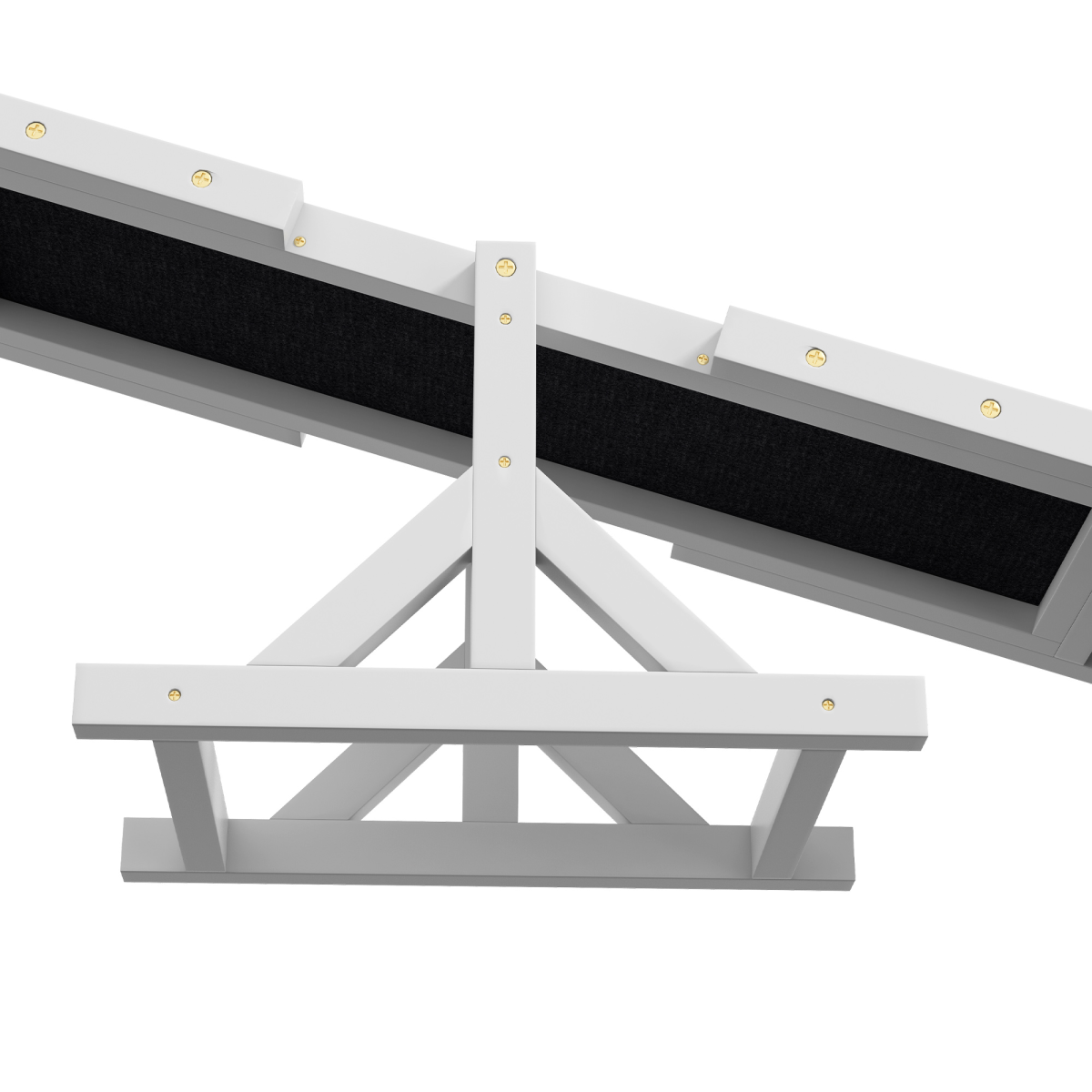 PawHut Wooden Pet Seesaw for Big Dogs with Anti-Slip Surface, White