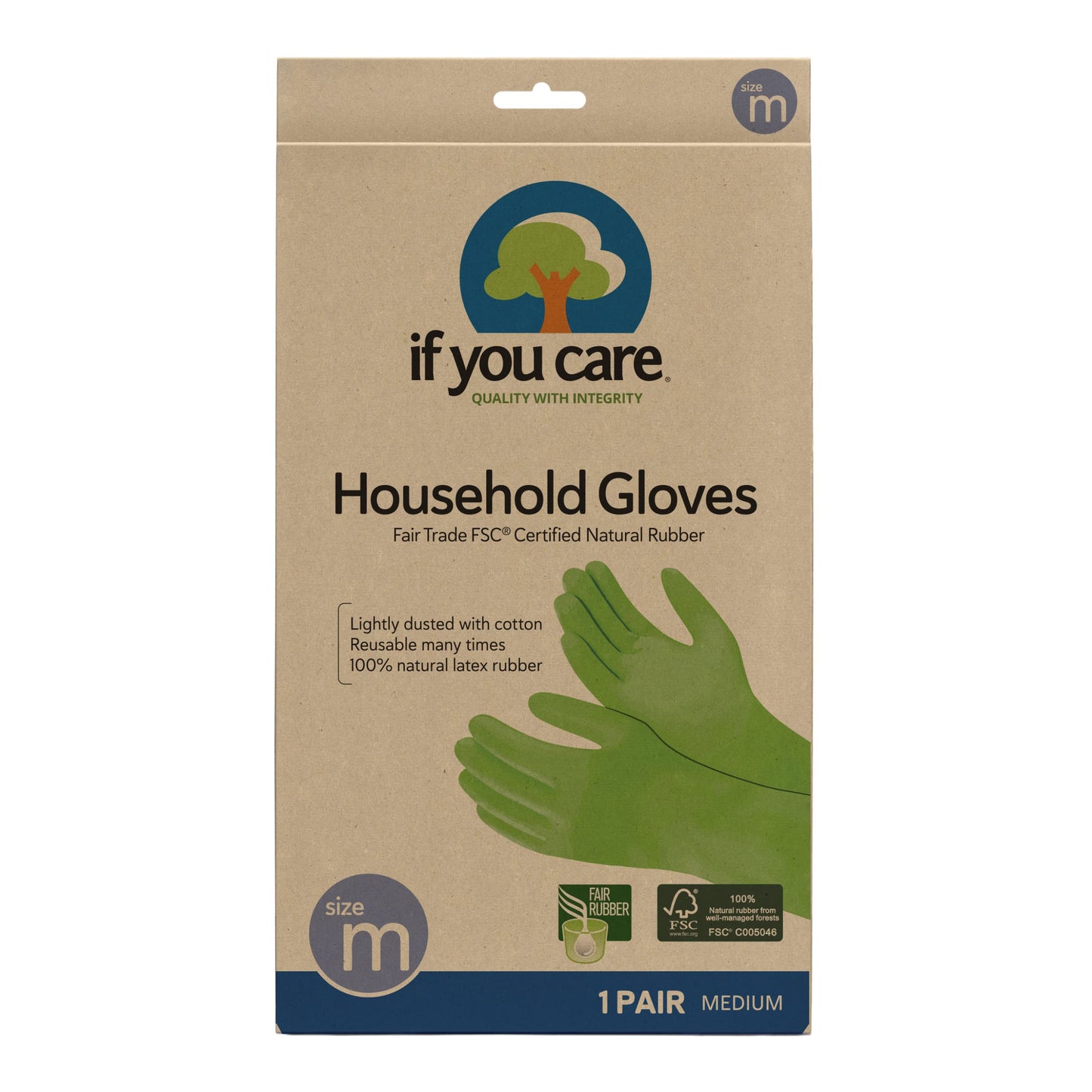 If You Care Household Gloves, Medium, 1 Pair