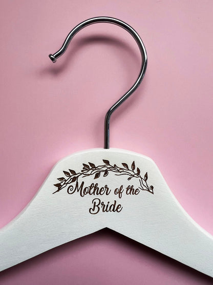 Wooden Wedding Coat Hanger. Laser Engraved Bridal Hangers. Wedding Day Gift. Anniversary Hanger Gifts Mother of the Bride