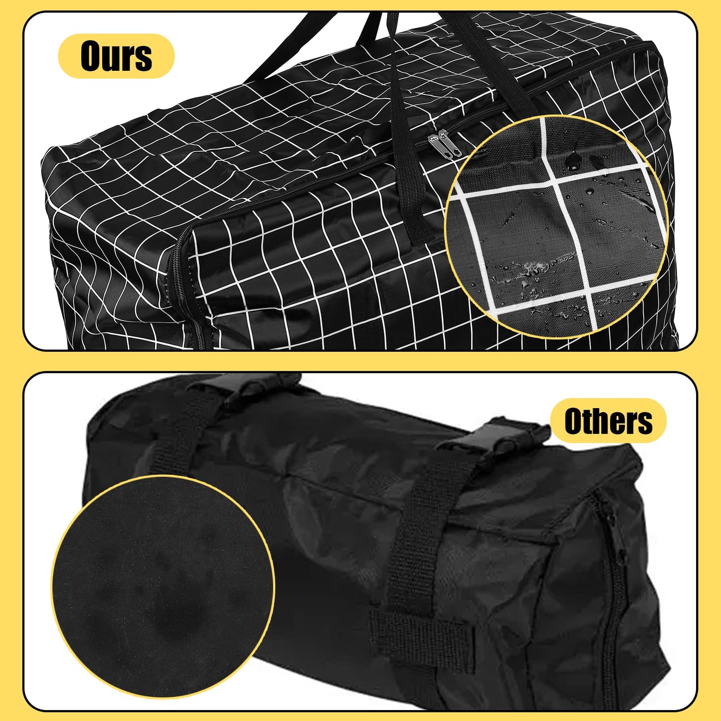 1 Pcs 105L Large Storage Bags For Bedding,Waterproof Moving Storage Bags