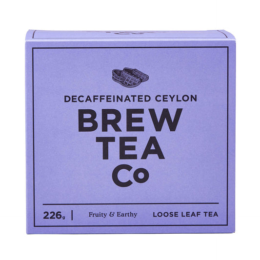 Brew Tea Co Decaffeinated Ceylon Loose Leaf Tea, 226 g