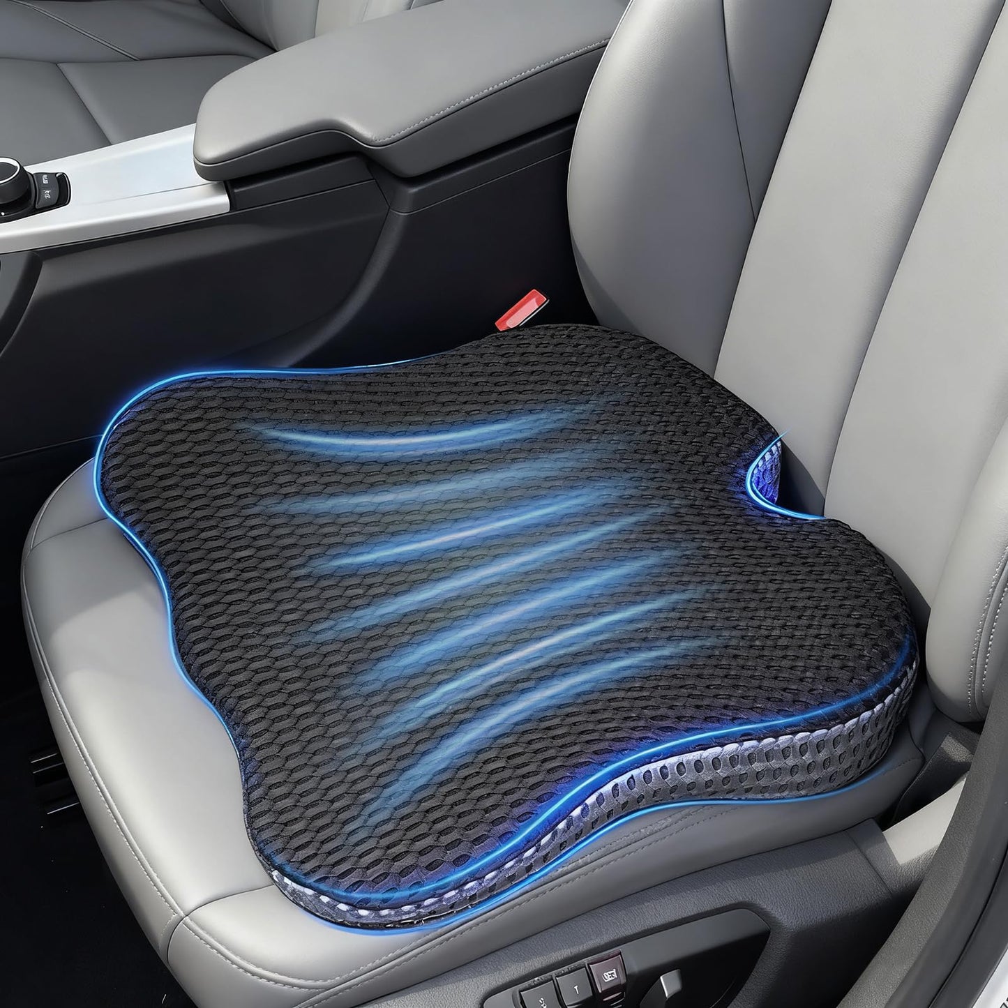 SHINWHEN Wedge Cushion Car Seat Cushion Office Chair Ergonomic Seat Cushion Orthopaedic Relief Coccyx Car Seat Cushion Reduces Pain Increases Seat