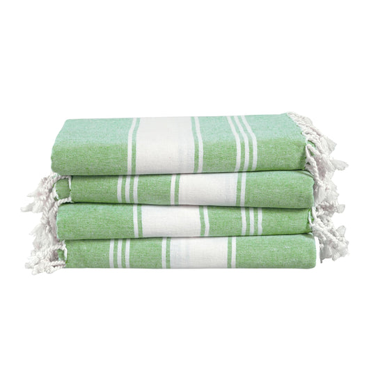 LANE LINEN Oversized Turkish Beach Towels ? Set of 4, 39"x71" Lightweight & Quick Dry Pool Towels, Pre-Washed Travel Towels, Sand-Free & Absorbent,
