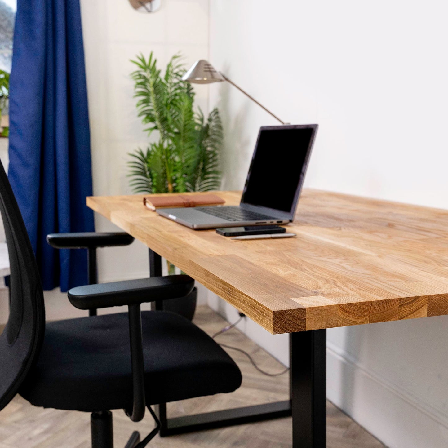domli Solid Wood Oak Office Desk Top | 1200mm x 600mm x 27mm | Premium European Wooden Rectangular Tabletop