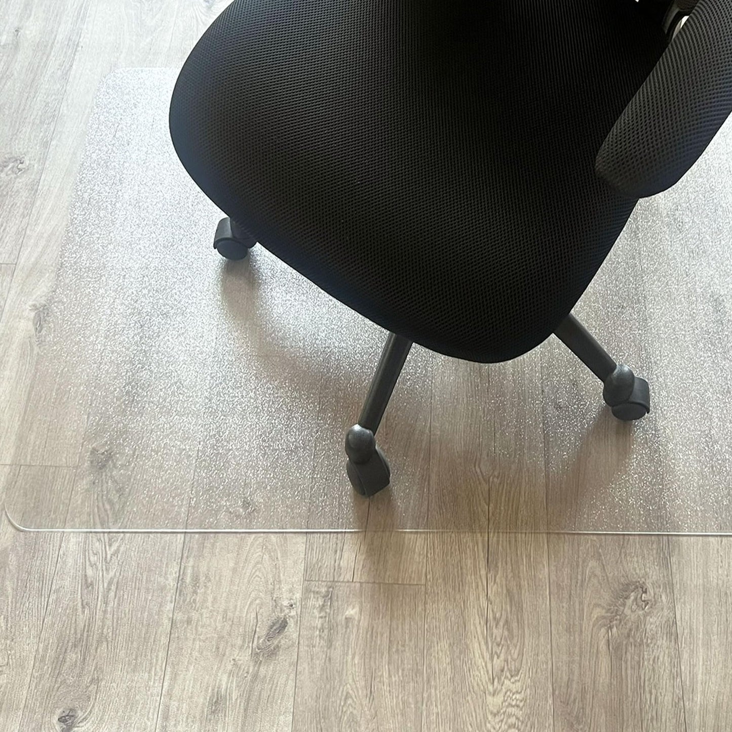 Marvelux Enhanced Polymer Clear Office Chair Mat for Hard Floors 90 x 120cm