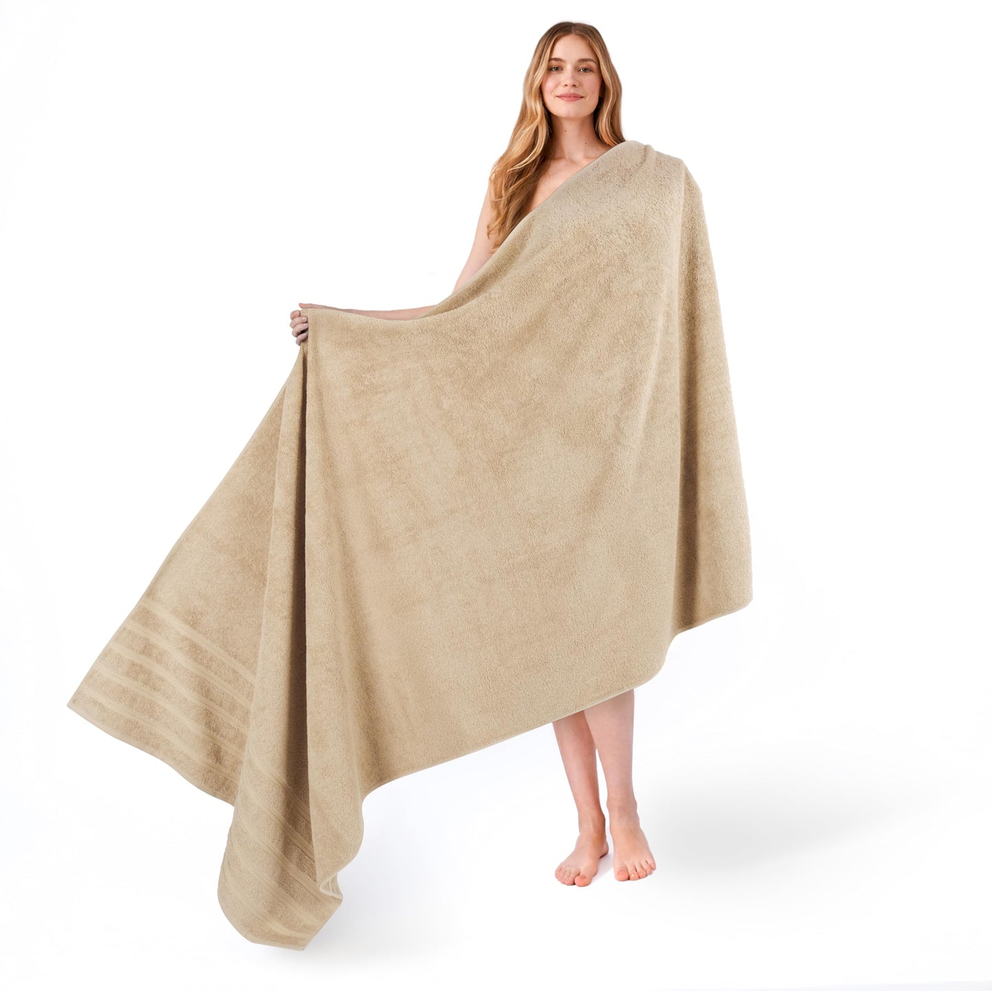 American Soft Linen Jumbo Large Bath Towels, 100% Turkish Cotton Bath Sheet 35 in 70 in, Bath Towel Sheets for Bathroom, Bath Sheet Towels