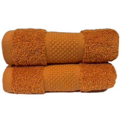 Sue Rossi Guest Towels 30 x 50cm Set Of 2, Organic Turkish Combed Cotton, 600gsm Thick, Soft & Absorbent Bathroom Or Kitchen Small Hand Towel