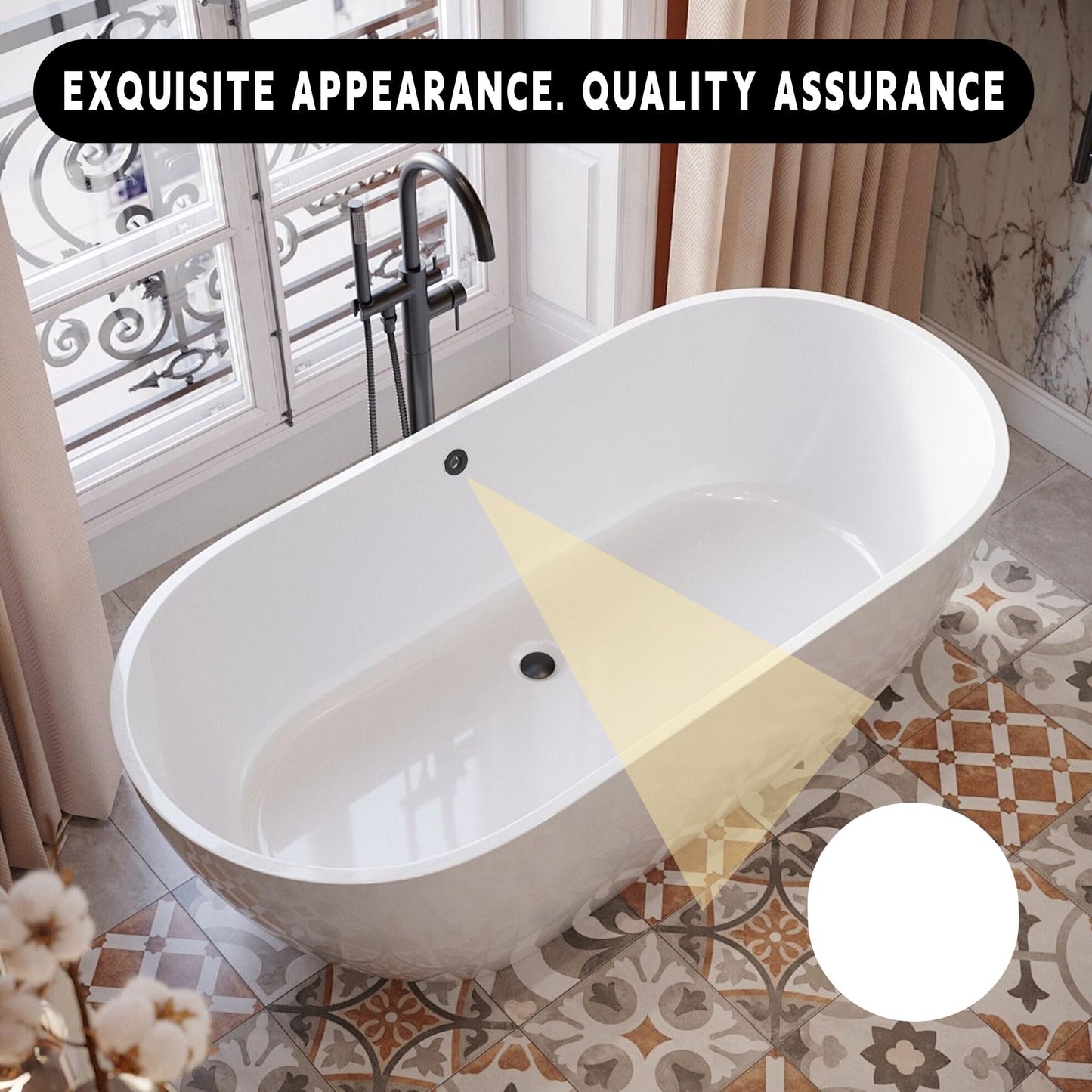 Black Brass Basin Bathroom Sink Overflow Cover