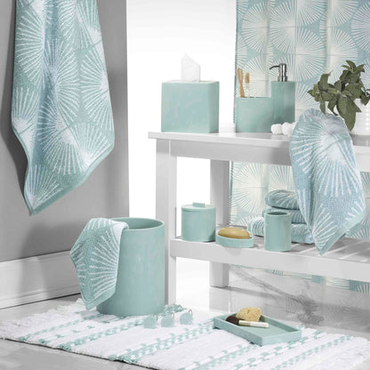 Nicole Miller - Wastebasket, Decorative Trash Can, Dorm Room Essentials Kendall Collection, Oasis