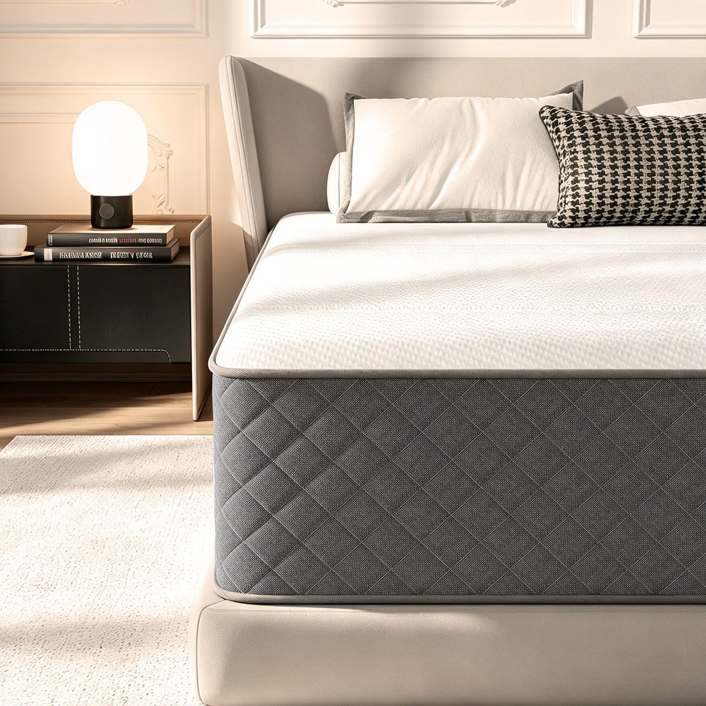 MOLPHIT 12 Inch Small Double Mattresses Medium Firm, OEKO-TEX Certified Hybrid Bed Mattresses