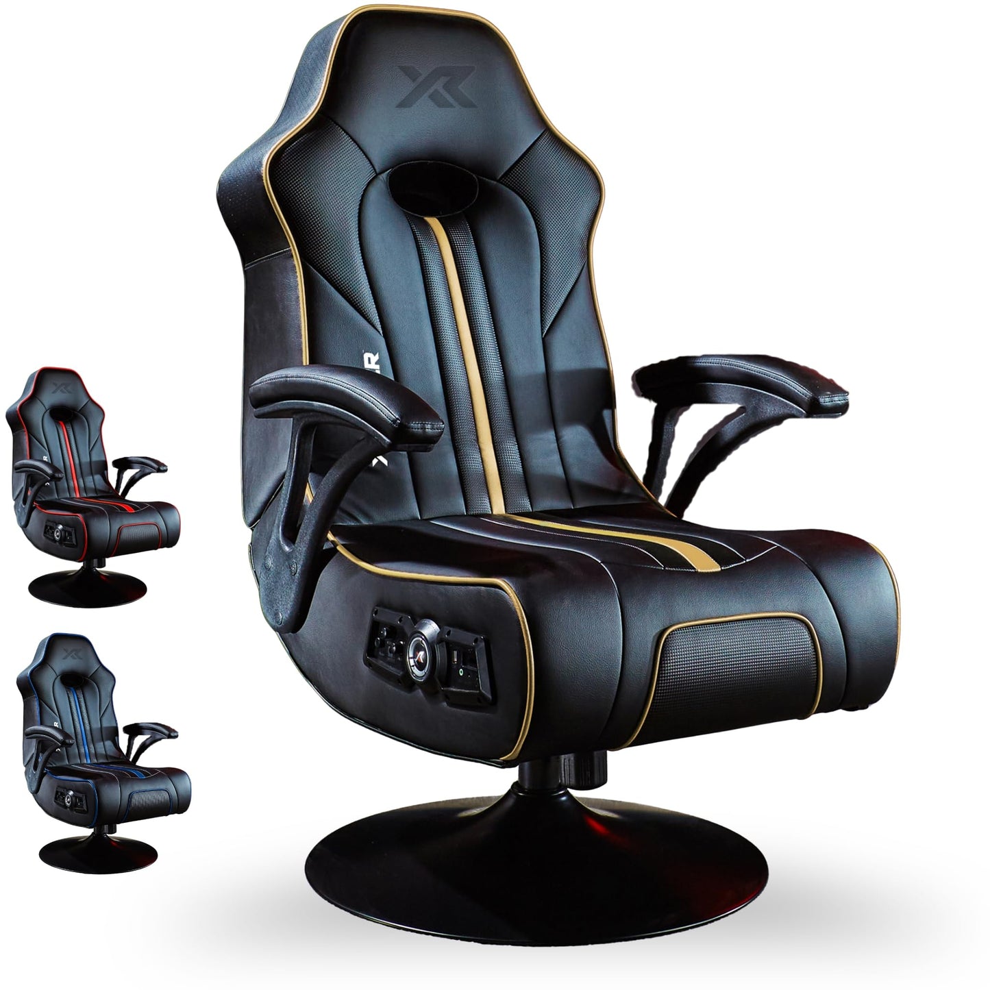X-Rocker Torque Console Gaming Chair, 2.1 Stereo Audio Gaming Seat - Bluetooth Connectivity, Reactive Vibration, Foldable Base