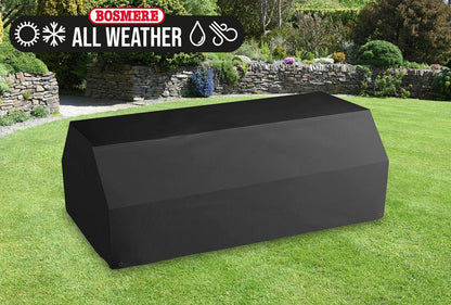 Bosmere All-Weather Picnic Table Cover, 100% Waterproof, UV Protected, Heavy Duty 600D Oxford Fabric, L183 W145 H76cm, A630C, Charcoal