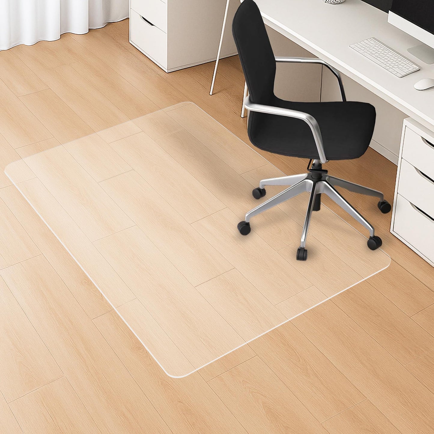 HOMEK Office Chair Mat for Hardwood Floor