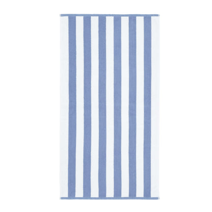 Bianca Reversible Stripe 50x85cm Cotton Jacquard Hand Towel Blue
