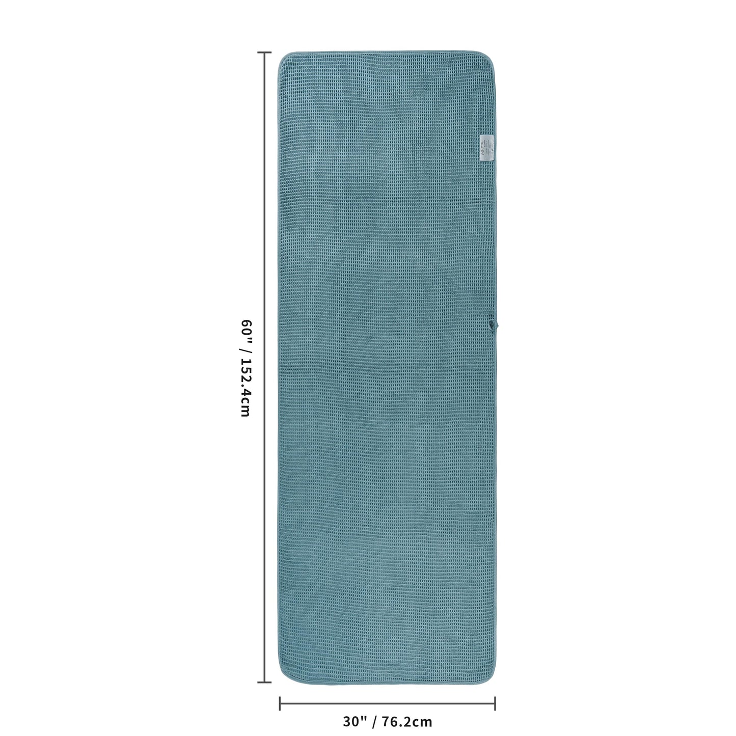 POLYTE 380 GSM Microfibre Quick Dry Waffle Bath Towel, 76.2x152.4 cm