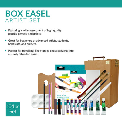 Royal & Langnickel All Media Easel Artist Set (104 Piece)