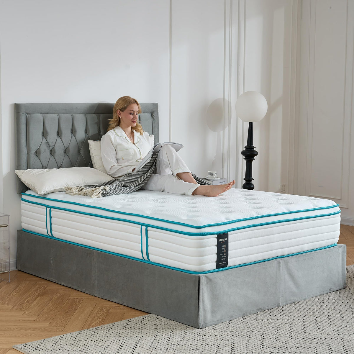 SANA SLEEP 3FT Single Mattress,11 Zone Orthopedic Single Mattress, Pocket Spring Mattress, Motion Isolation, Pressure Relief