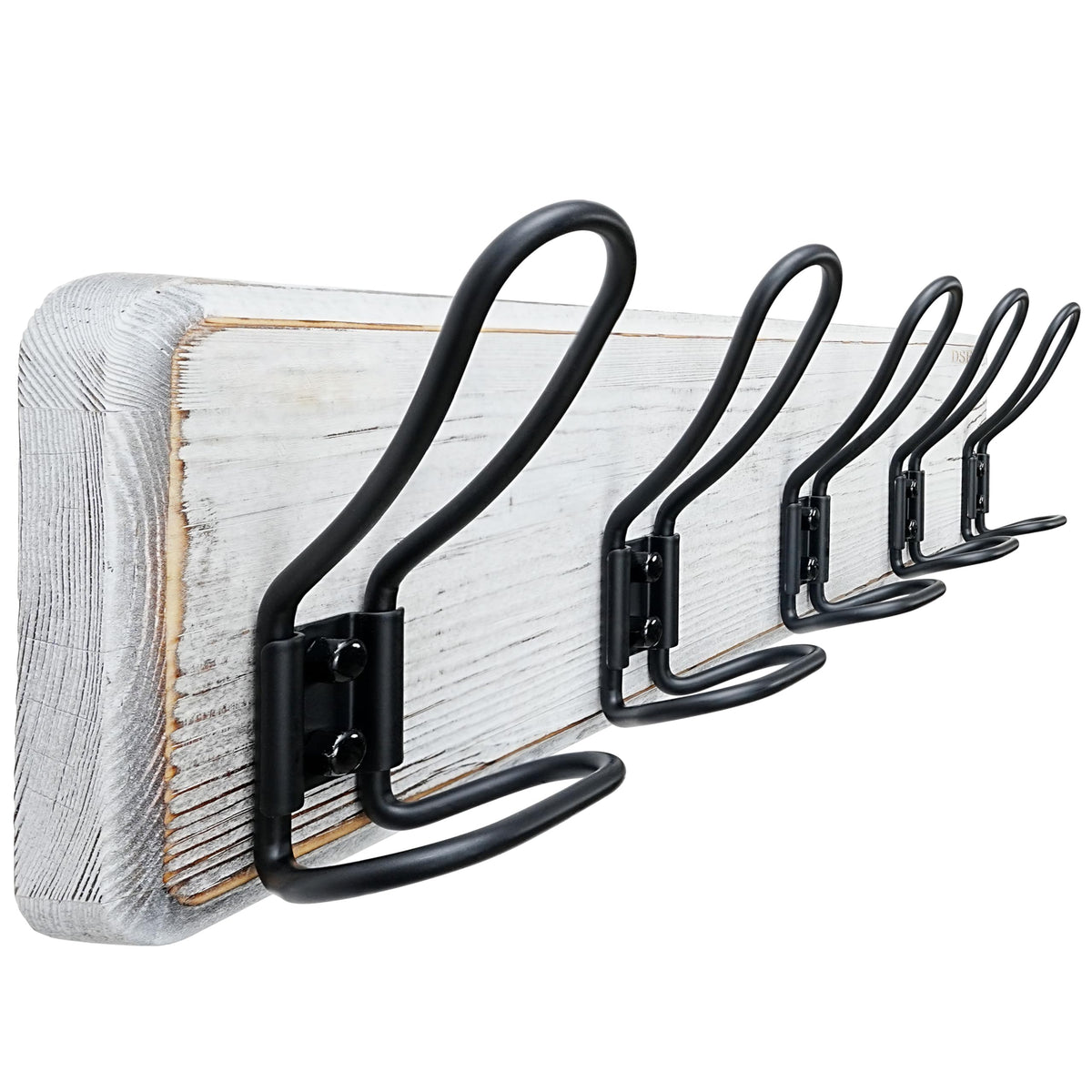 Dseap Coat Rack Wall Mounted - Heavy Duty Farmhouse Rustic Wall Coat Hanger With 5 Wire Hooks for Clothes Hat Jacket Towel, RusticWire, G25A