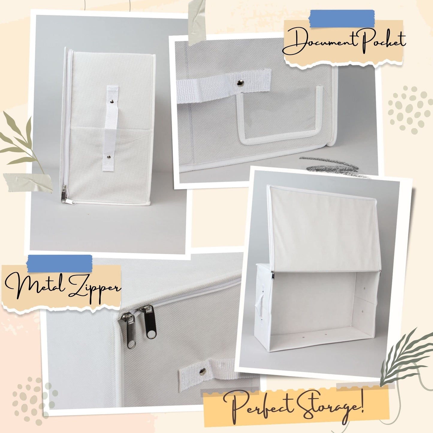 Hoesh UK - White Medium Wedding Dress Box With Lid & Acid Free Tissue - Bridal Gown Storage, Under Bed Clothes Storage