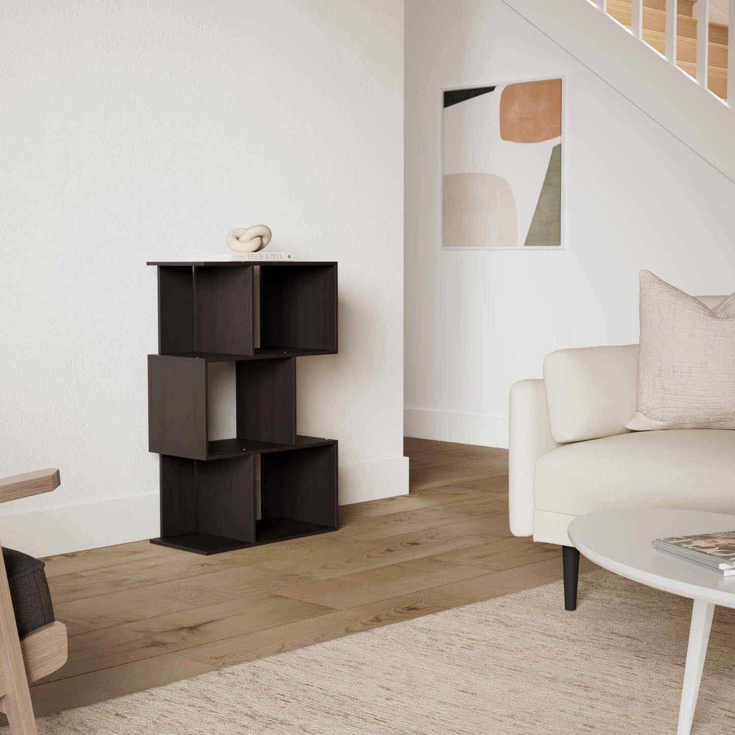 Furinno Bookcases, Wood, Expresso, one size FR16120EX, 59.99 (W) x 94.79 (H) x 30 (D) cm