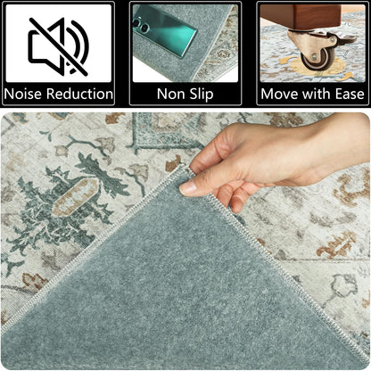 Famibay Office Chair Mat for Hardwood Floor 90x120cm Floor Protector for Office Chair Non Slip Rubber Computer Desk Chair Mat for Hard Floor Washable