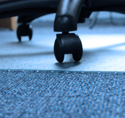 Marvelux No Slip Clear PVC Office Chair Mat for Low Pile Carpets 90 x 120cm