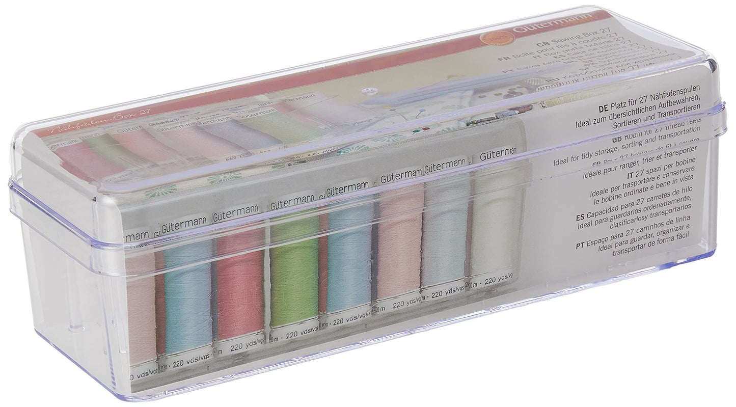 Gutermann Sewing Thread Box: 27 Spool