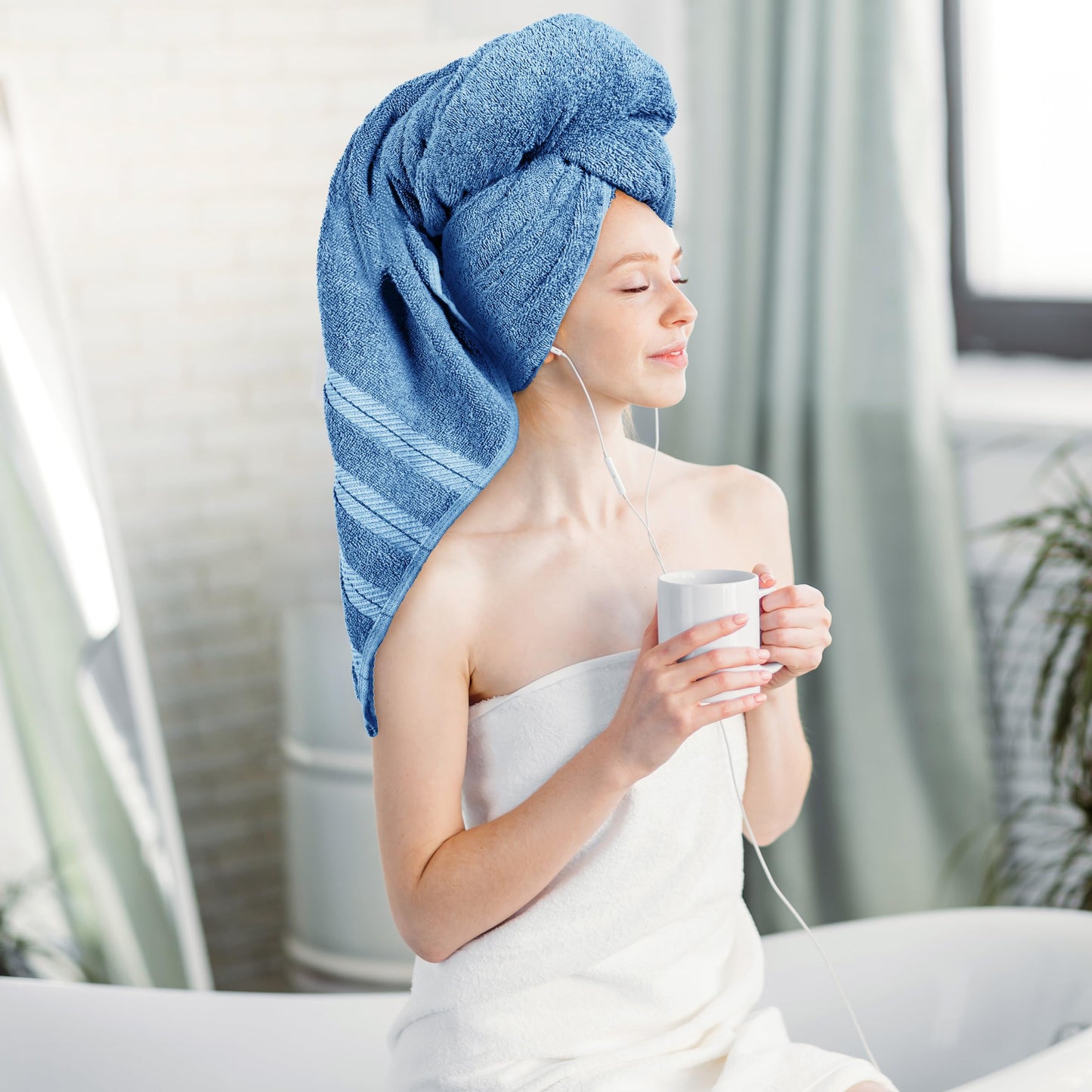 Utopia Towels 4 Pack Premium Bath Towels Set, (76 x 152 CM) 100% Ring Spun Cotton, Lightweight and Highly Absorbent Quick Drying Towels