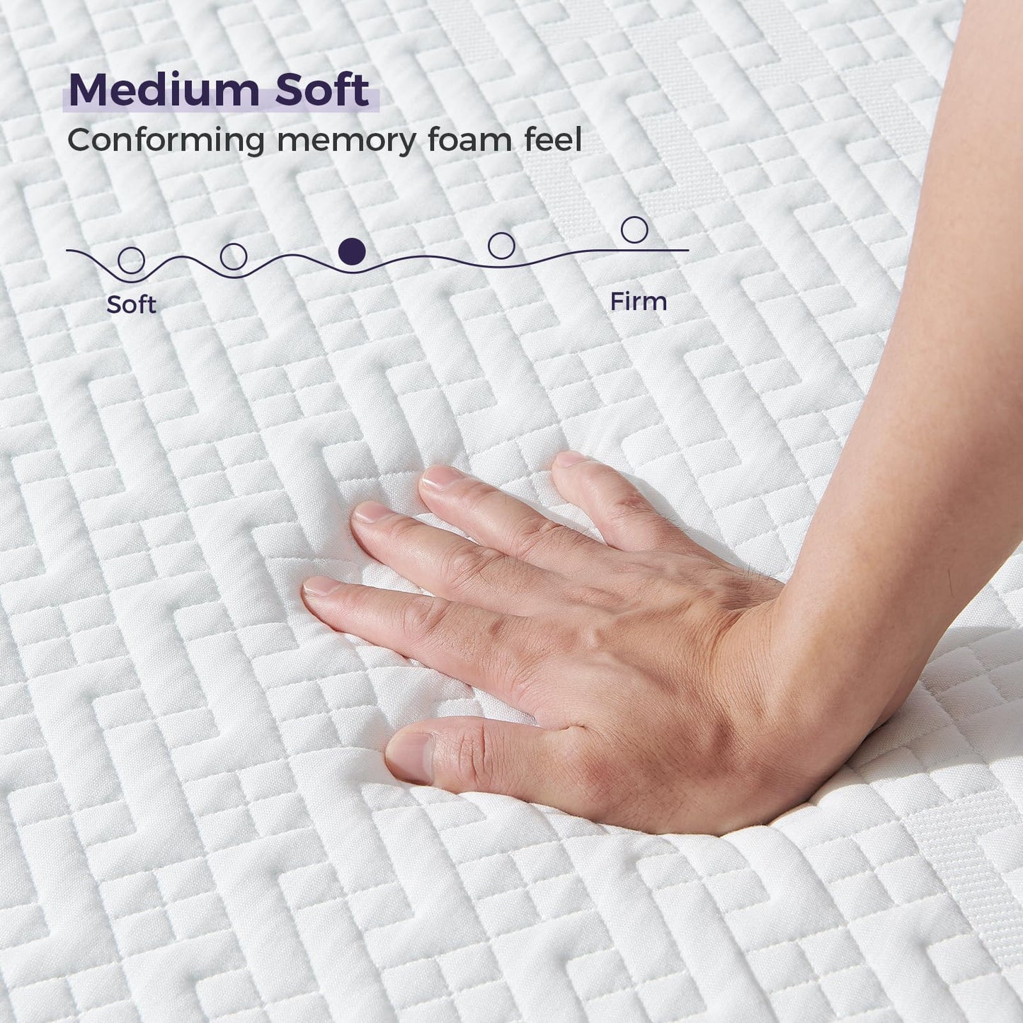 Resspry Small Double Mattress, 22CM Gel Memory Foam Mattress with Breathable Cover, Sleep Cooler and Skin Friendly