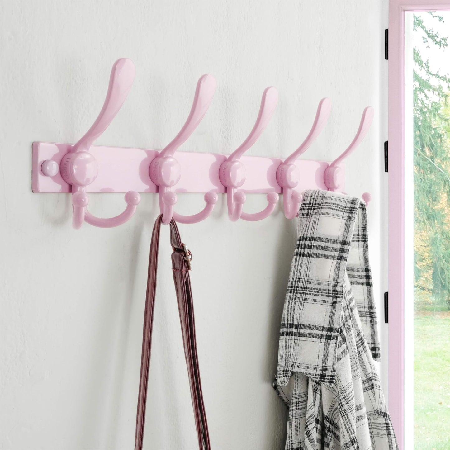 Dseap Coat Rack Wall Mount, Heavy Duty 2.5mm Base vs Flimsy 1mm, Double-Thick Solid Anti-Snap Hooks