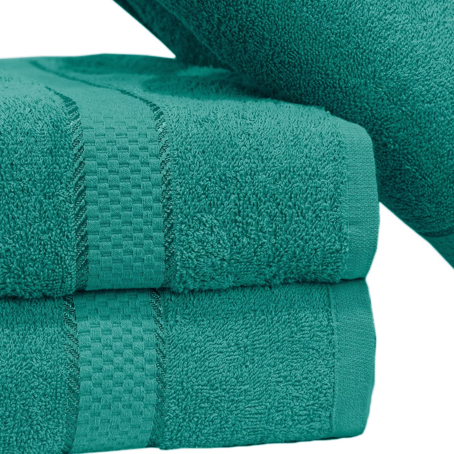 Casabella Luxury Pack Of 4 Bath Sheet 100% Egyptian Cotton Super Soft towel_Jade Green (4 Bath Sheet, Jade Green)