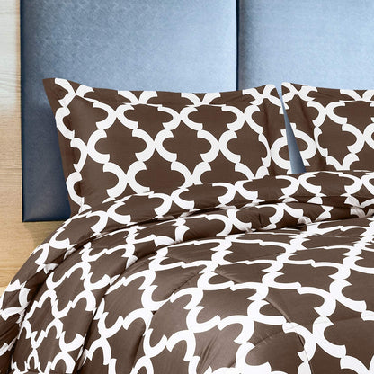ComfyWell King Size Duvet - Printed Comforter Bedspreads, Coverlets & Sets, 2 Pillowcases Warm and Anti Allergy All Season Coverless Duvet, Throws For