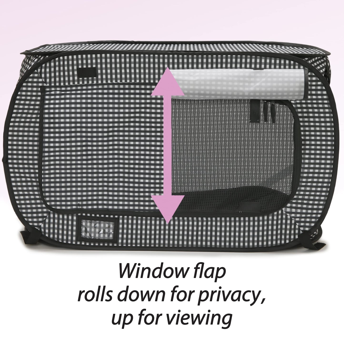 Necoichi Portable Stress Free Cat Cage, 1.32 kg, Black