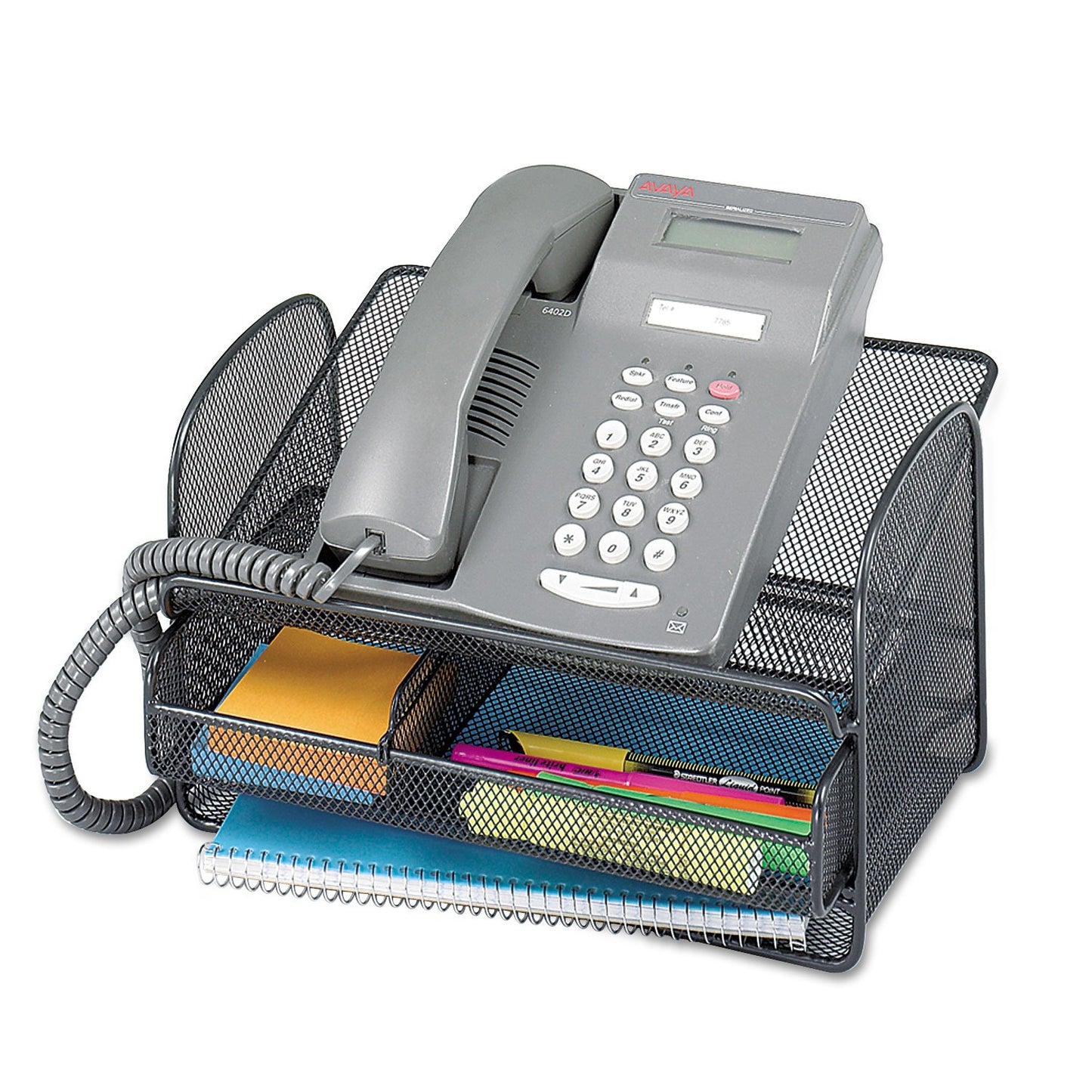 Safco Onyx Mesh Telephone Stand - Black