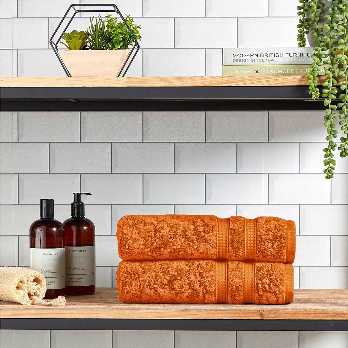 Christy Chroma Bath Sheets | Set of 2 | Highly Absorbent Heavyweight 675GSM | Bold and Bright | Soft Velvety Smooth Bathroom Shower Towels