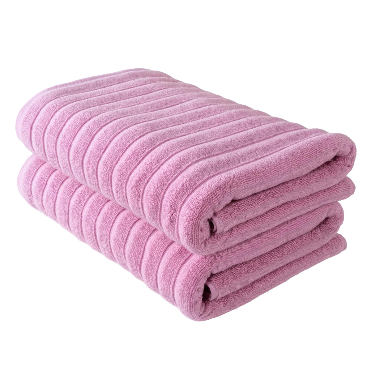 BERIBO Cloud Turkish Towel Set 100% Cotton 620gsm Lavender Fog, 2 Bath Towels