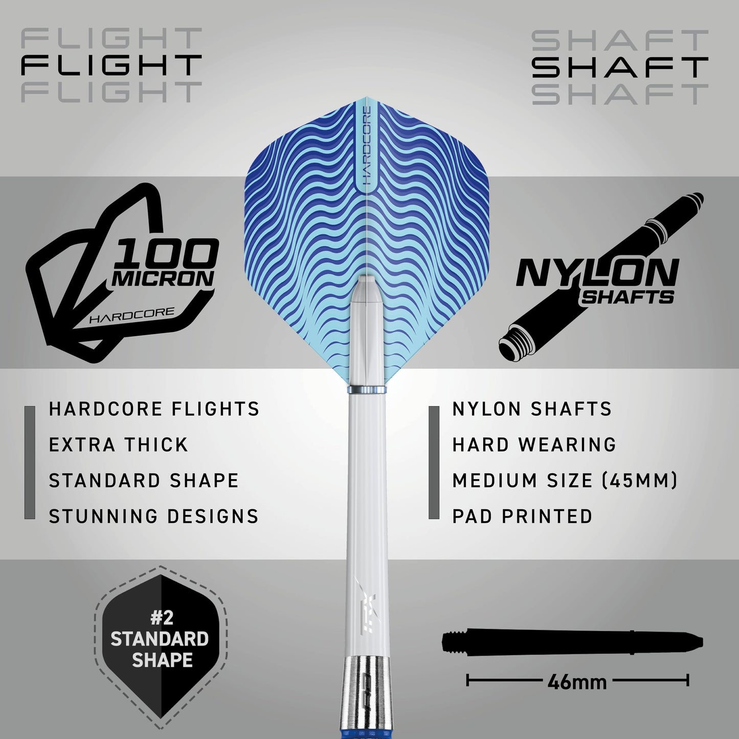 RED DRAGON Stag 24g Tungsten Darts with Flights and Stems