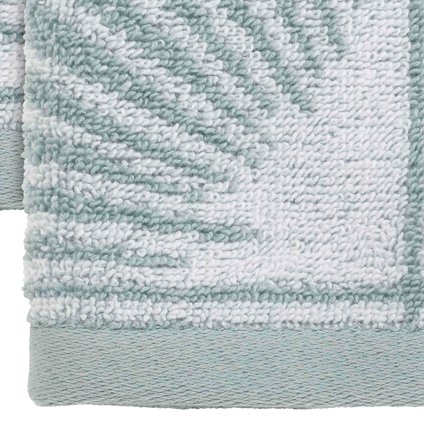 Nicole Miller - Hand Towels, Soft & Absorbent Cotton, Dorm Room Essentials, Set of 2 (Kendall Collection, Oasis)