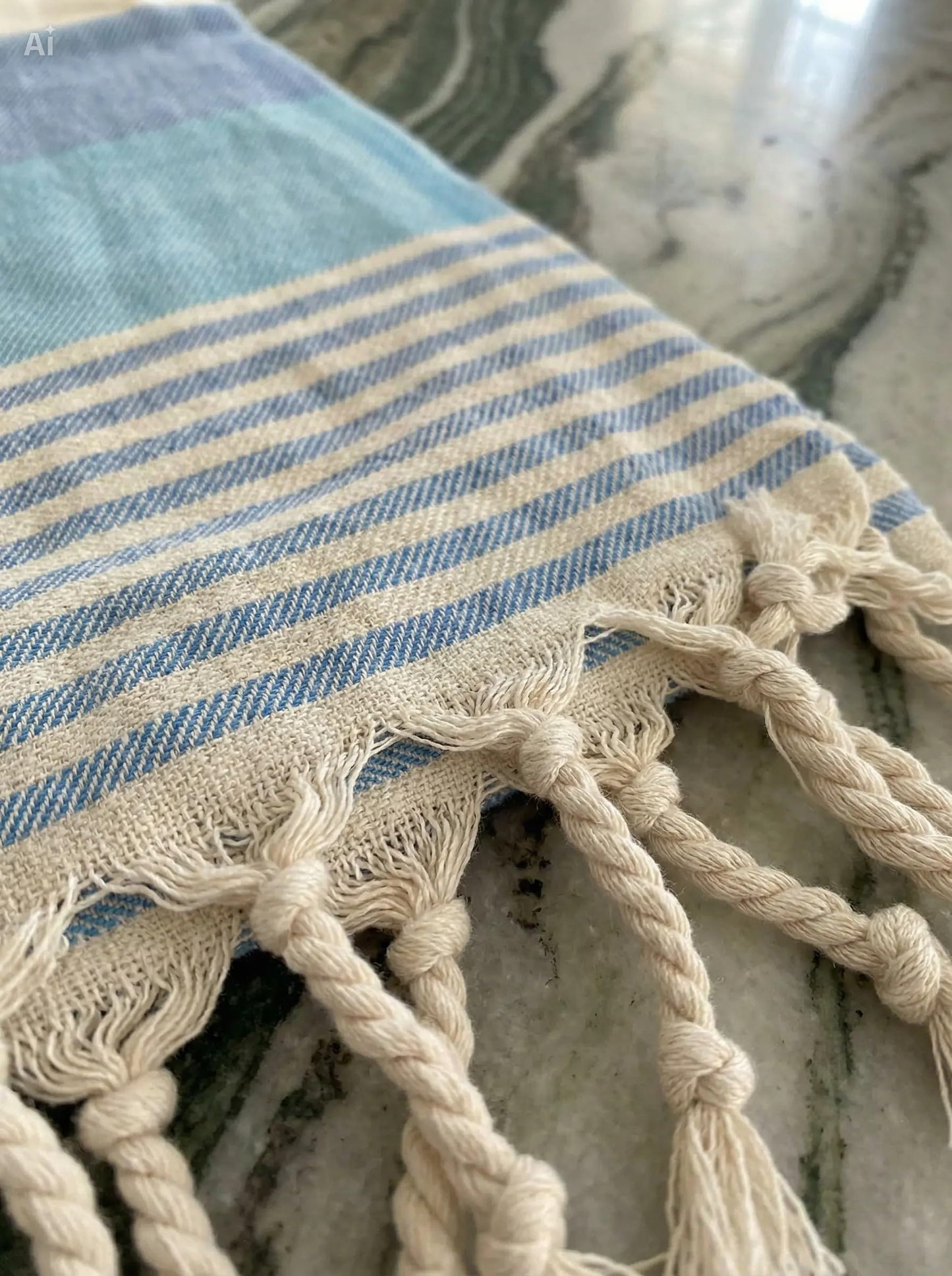 WEFLORIA Turkish Peshtemal Towel – Lightweight Quick Dry Beach & Spa Towel, Oversized Cotton Hammam Towel with Tassels – Travel, Pool, Bath, Sauna