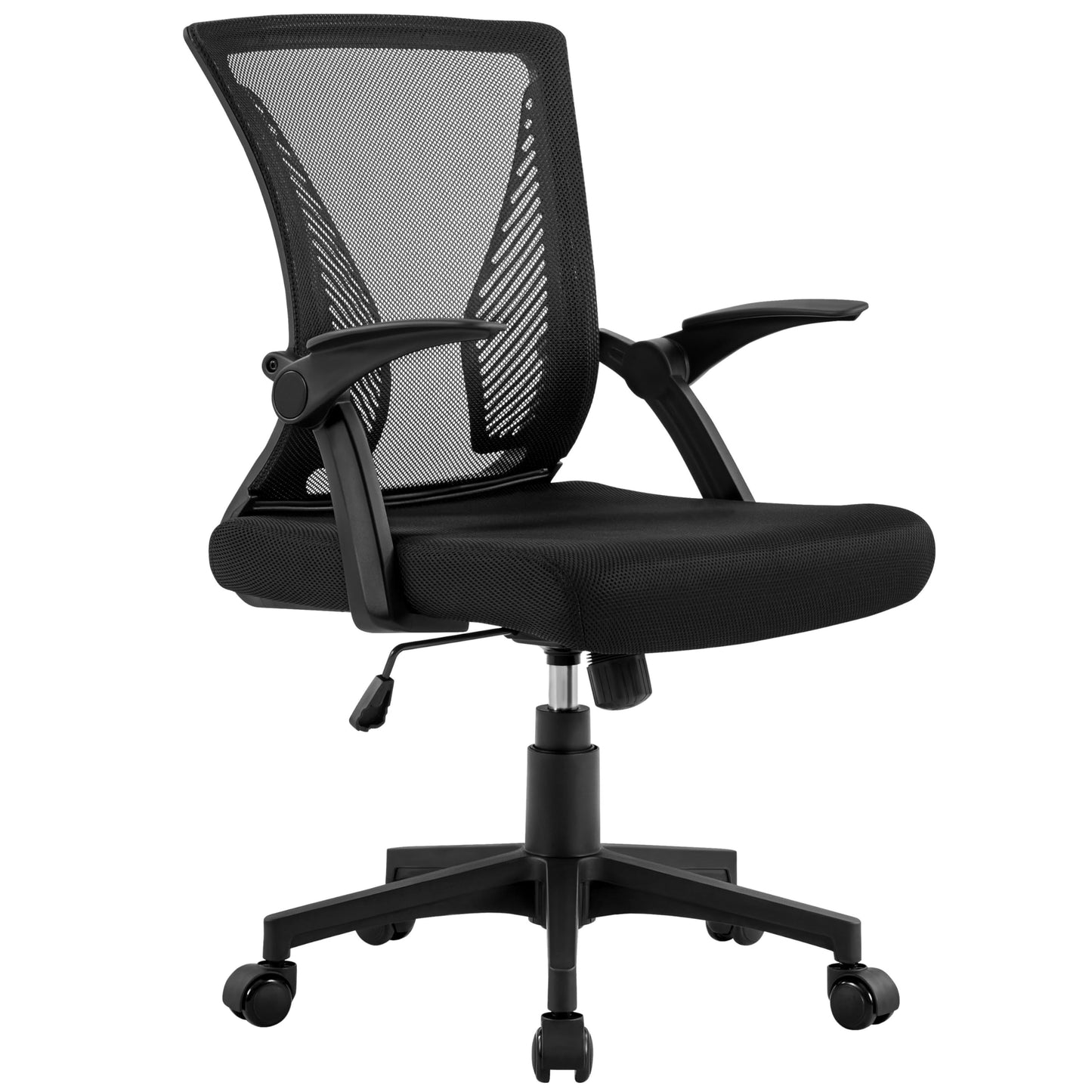 Yaheetech Ergonomic Office Chair, Swivel Desk Chair with Flip-up Armrests