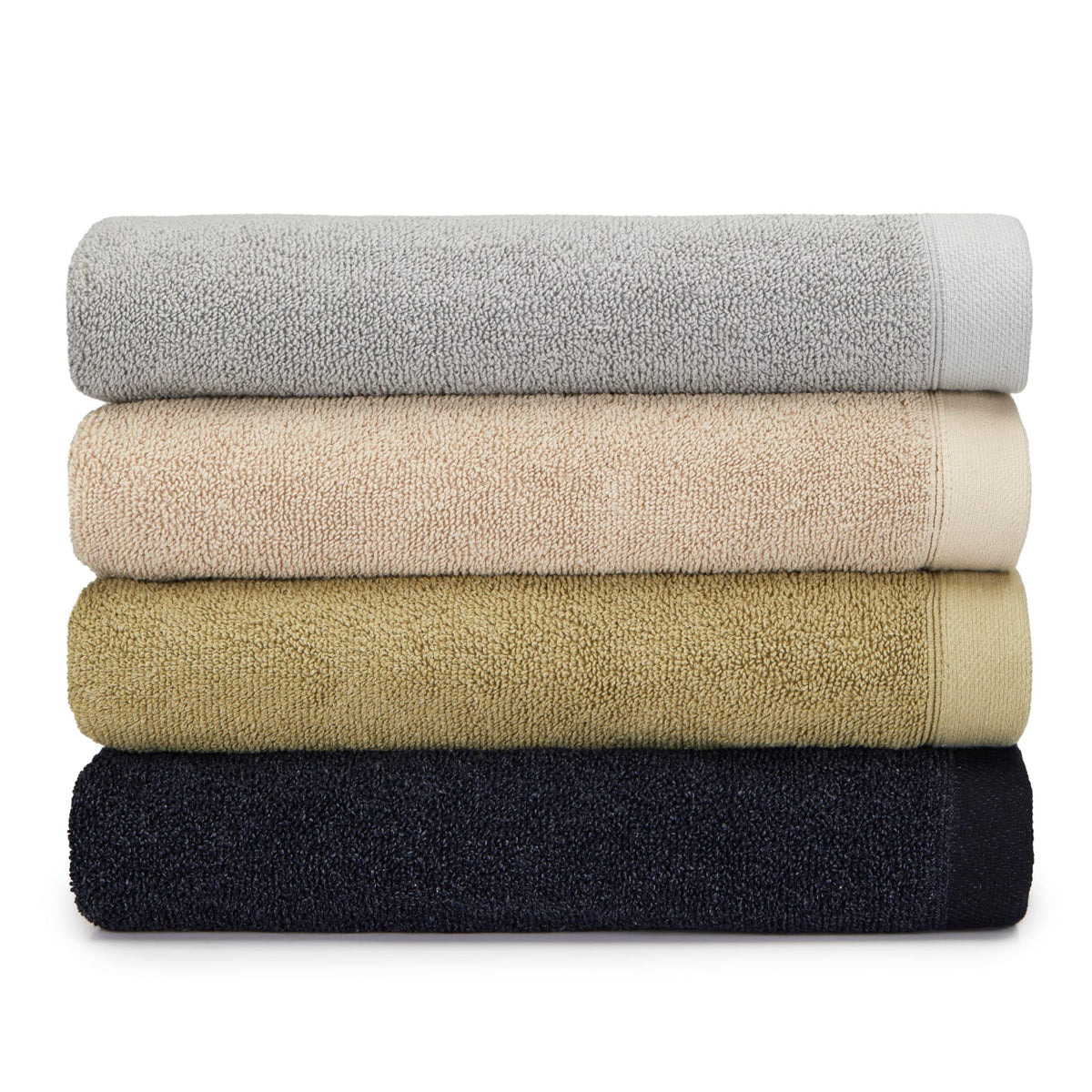 Drift Home Grey Bathroom Towel 50 x 90cm - Soft & Absorbent - 600GSM Premium Towel - Sustainable Cotton BCI - Recycled Bottles