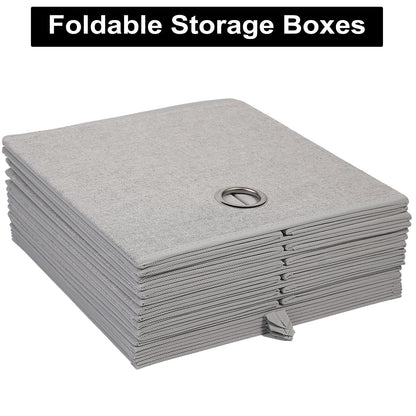 JAKAGO Cubes Storage Boxes 6 Pack, Foldable Storage Cube 30 x 30 x 30 cm