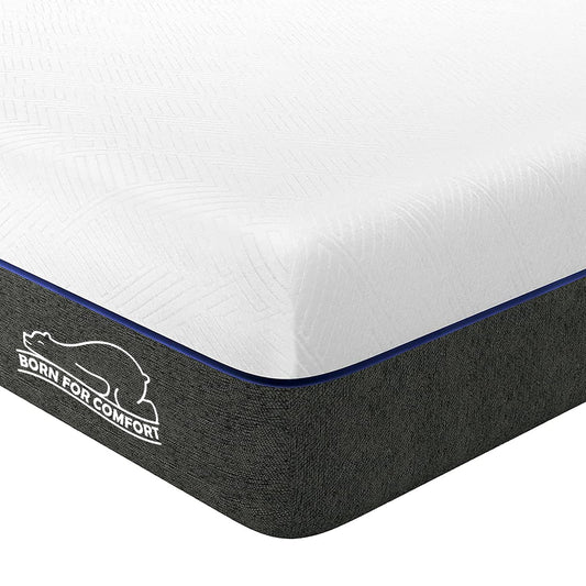 wowttrelax Single Memory Foam Mattress, 8 Inch with Soft Fabric, Skin-friendly Mattress, Breathable Cover, 2 Layer for More Supportive, Medium