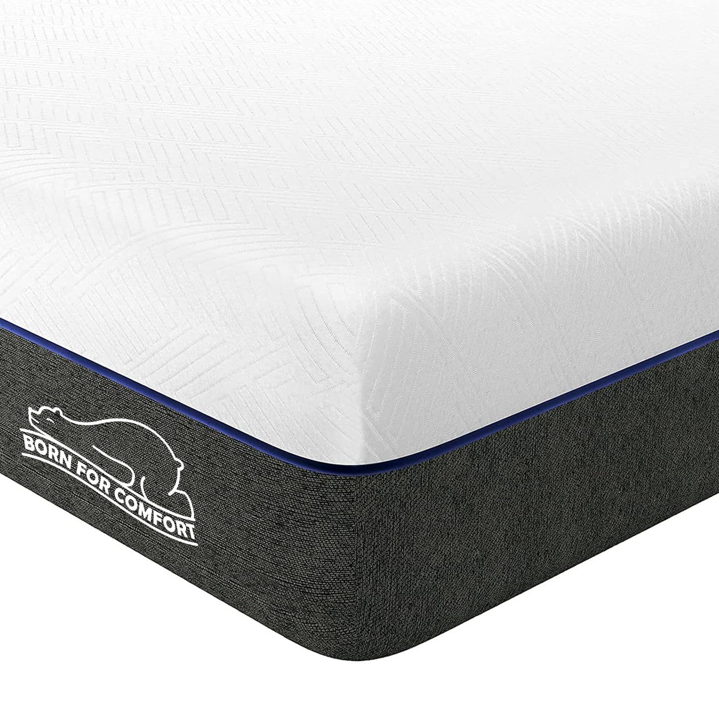 wowttrelax Single Memory Foam Mattress Medium with Soft Fabric, 90x190x15cm