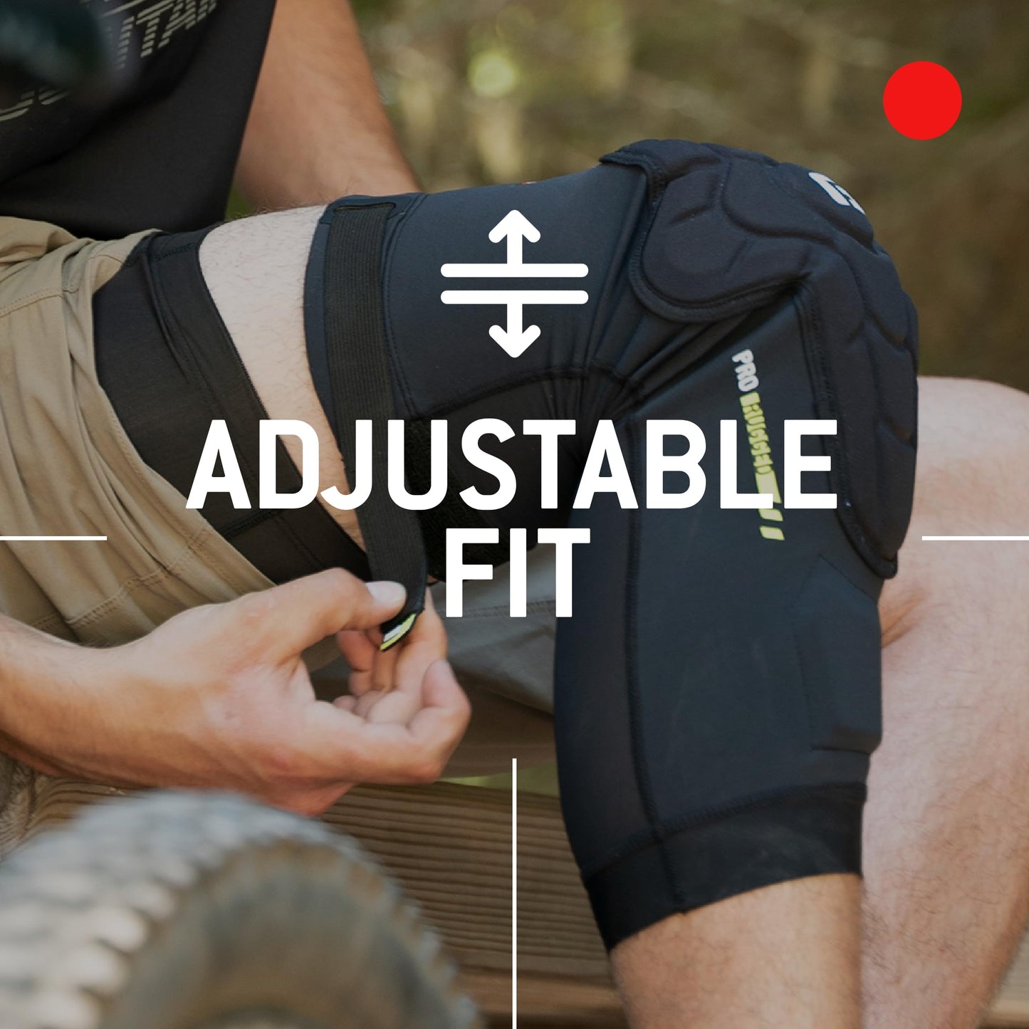 G-Form Pro-Rugged 2 MTB Knee Guards - Mountain Bike Knee Pads for Men & Women - Black, Adult X-Large