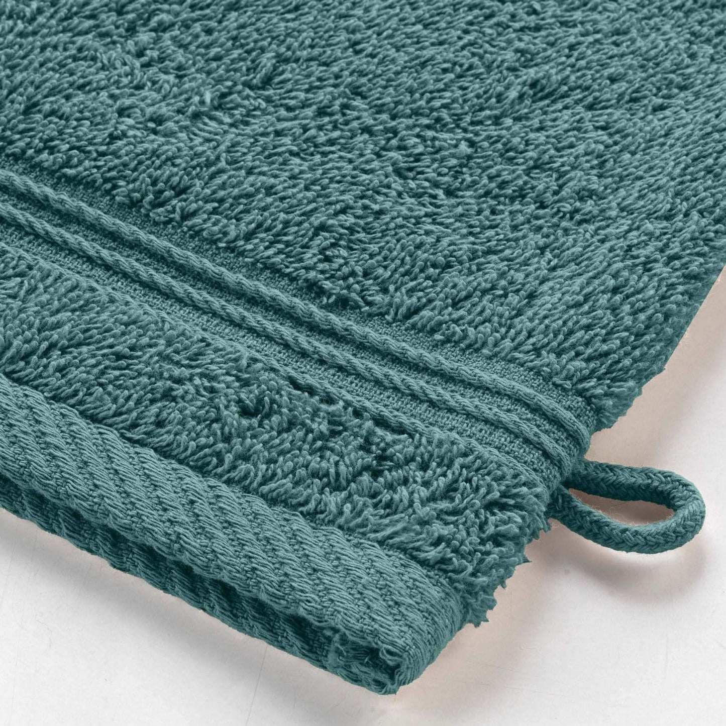 Douceur d'Intérieur, 2 Washcloths (15 x 21 cm) Tendresse Storm 100% Cotton Plain Terry Cloth