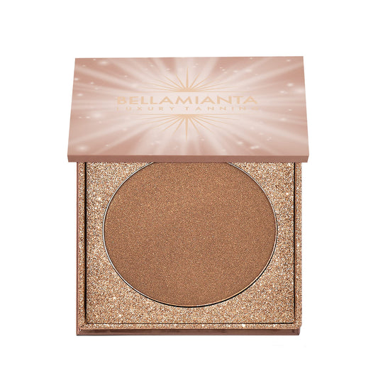 Bellamianta Illuminating Bronzing Powder for Face & Body - Bronzer Powder for a Sunkissed Skin Glow - Lightweight Formula with Ultra-Fine Pigments -